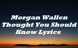 lyrics wasted on you morgan wallen
