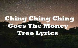 money trees lyrics