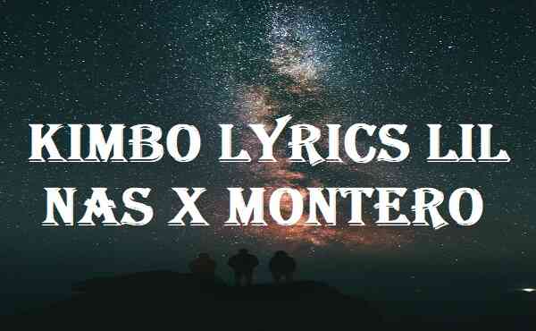 Lyrics montero Lil Nas