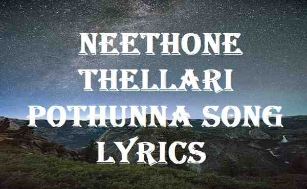 Neethone Thellari Pothunna Song Lyrics