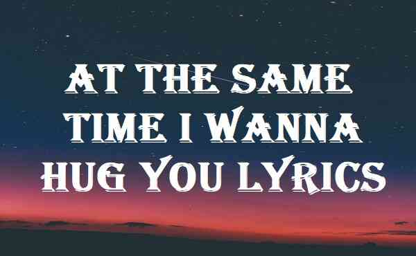 At The Same Time I Wanna Hug You Lyrics