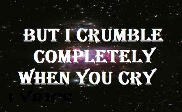 But I Crumble Completely When You Cry Lyrics