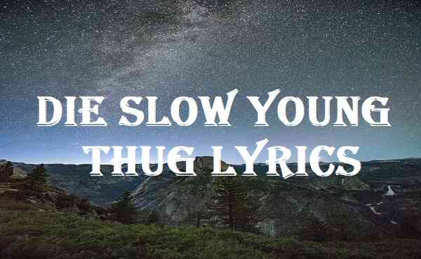 Die Slow Young Thug Lyrics