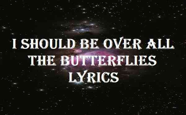 I Should Be Over All The Butterflies Lyrics