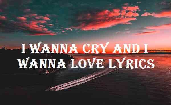 I Wanna Cry And I Wanna Love Lyrics