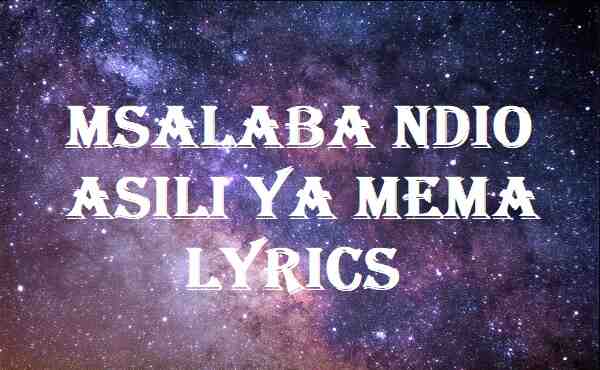 Msalaba Ndio Asili Ya Mema Lyrics