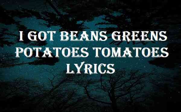 I Got Beans Greens Potatoes Tomatoes Lyrics