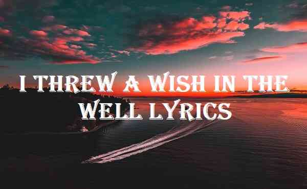 I Threw A Wish In The Well Lyrics