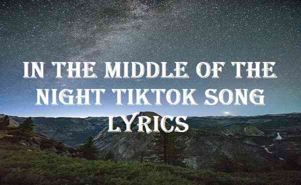 In The Middle Of The Night Lyrics Tiktok