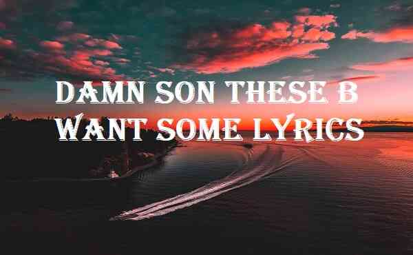 Damn Son These B Want Some Lyrics