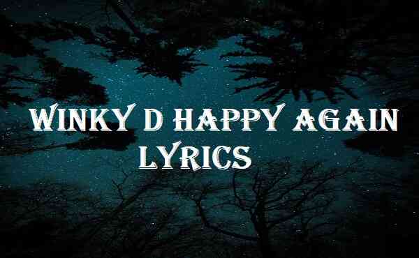 Winky D Happy Again Lyrics