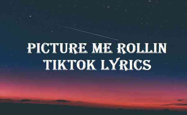 Picture Me Rollin TikTok Lyrics