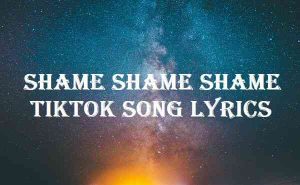 Shame Shame Shame Tiktok Song Lyrics