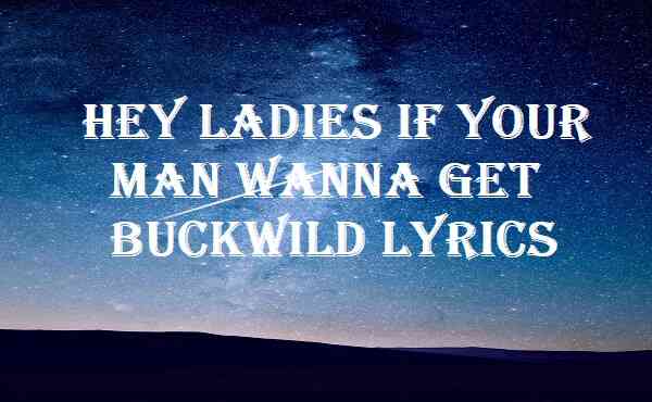 Hey Ladies If Your Man Wanna Get Buckwild Lyrics