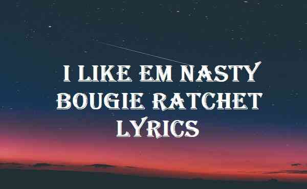 I Like Em Nasty Bougie Ratchet Lyrics