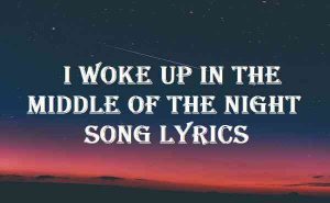 i woke up in the middle of the night song original