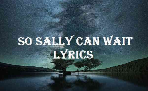 So Sally Can Wait Lyrics