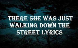 There She Was Just Walking Down The Street Lyrics