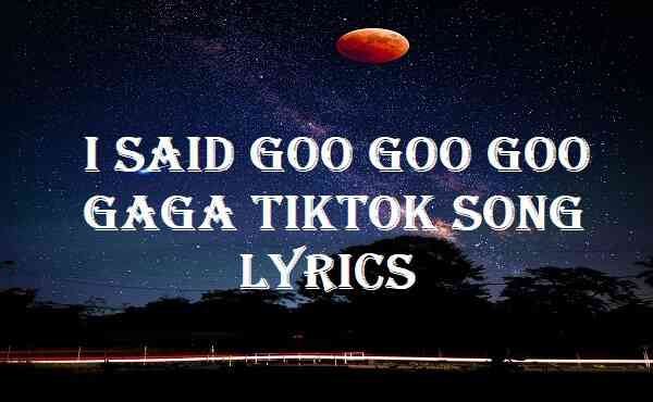 I Said Goo Goo Goo Gaga Tiktok Song Lyrics