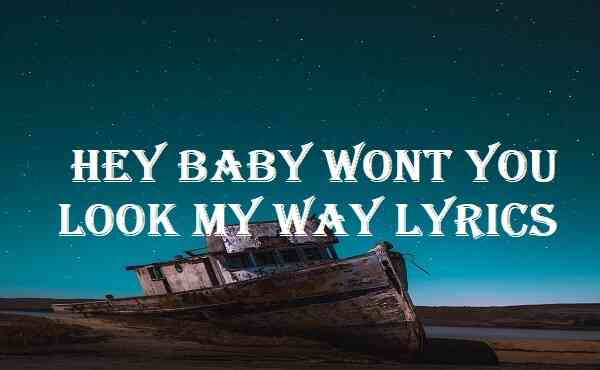 Hey Baby Wont You Look My Way Lyrics